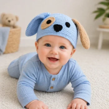 Baby Dog Hat Crochet Pattern
