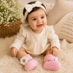 Crochet Mary-Jane Baby Booties Pattern (3)