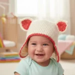 Newborn Kitty Ear Hat Crochet Pattern (1)