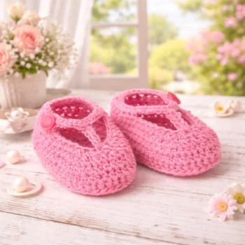 T-Strap Baby Booties Pattern PDF