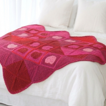 Heart Squares Throw Crochet Pattern (1)