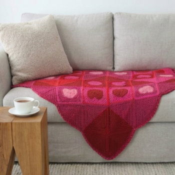 Heart Squares Throw Crochet Pattern (2)